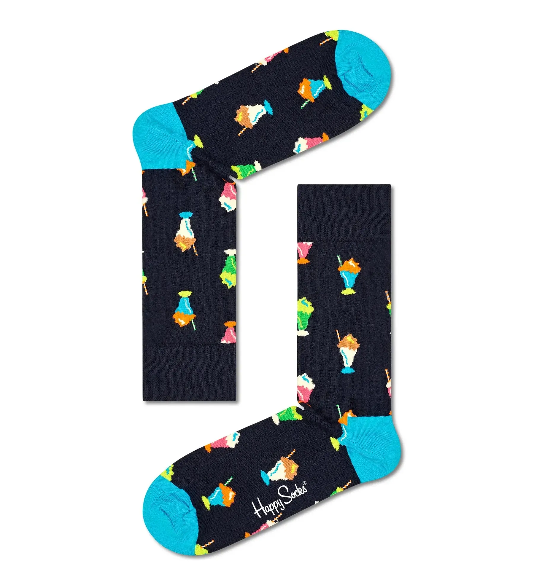 Happy Socks 'Navy' Crew Sock Gift Set (4-Pairs)