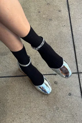 Her Socks in True Black