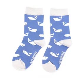 Kids Socks - Blue Whale