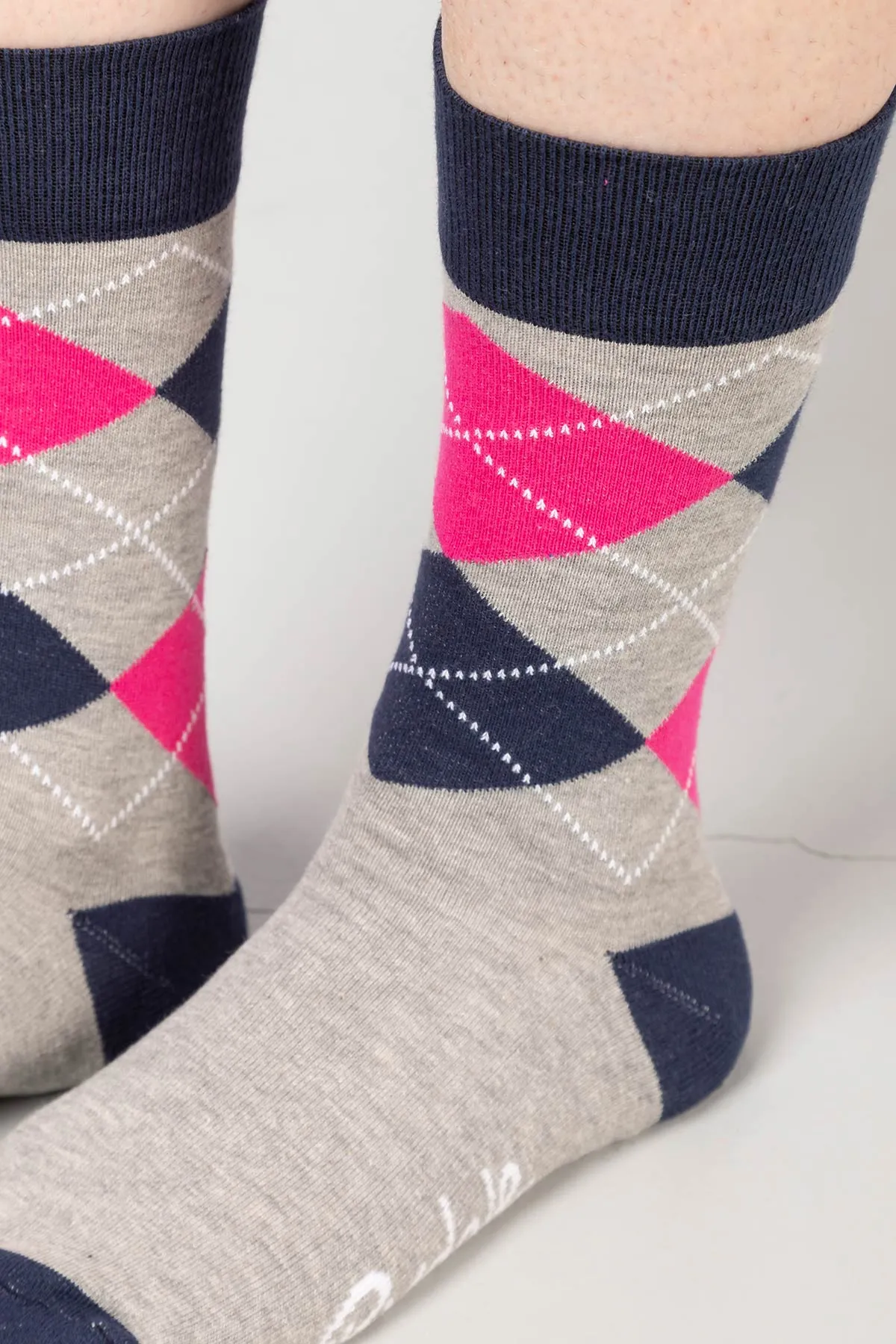 Ladies Argyle II Ankle Socks