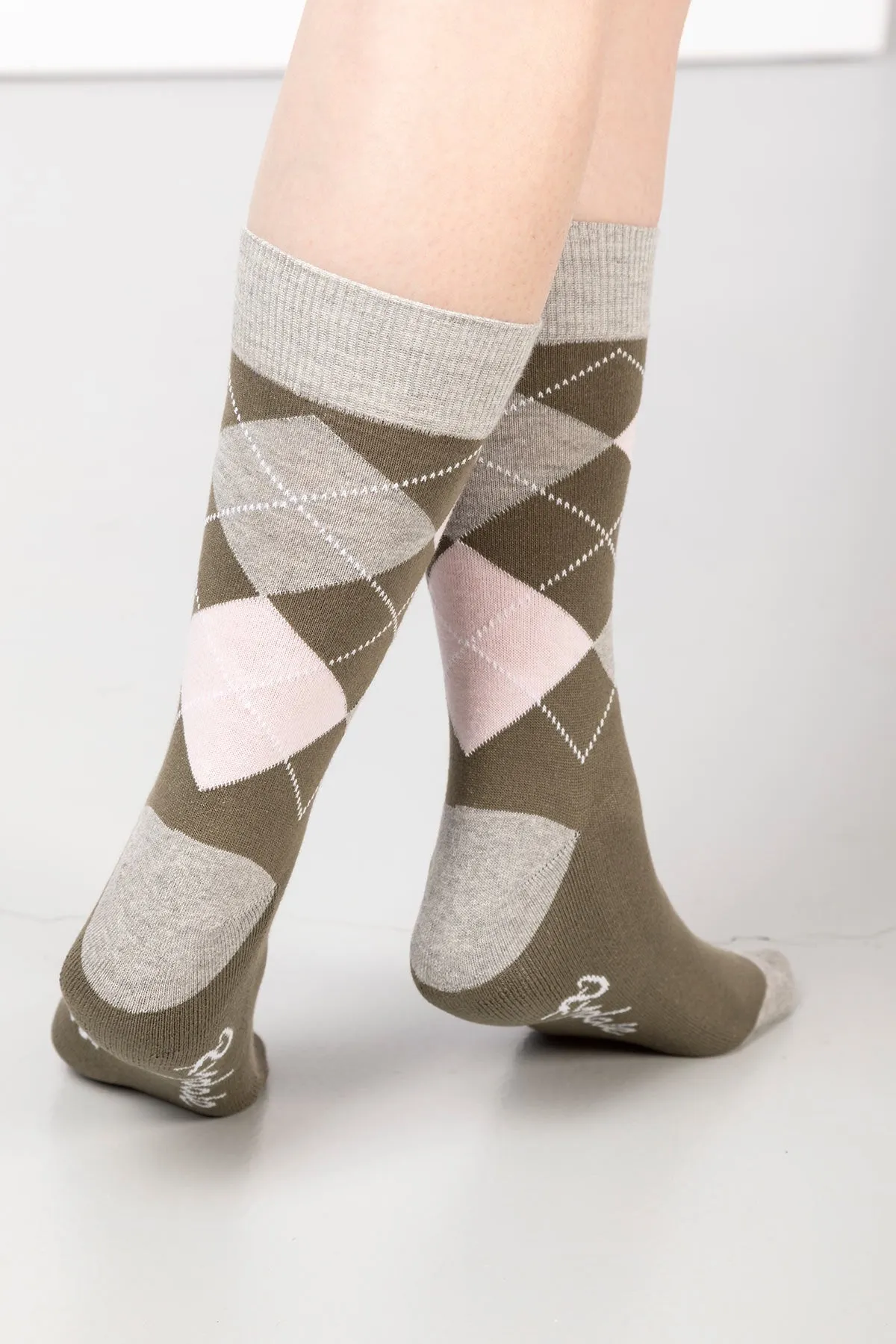 Ladies Argyle II Ankle Socks