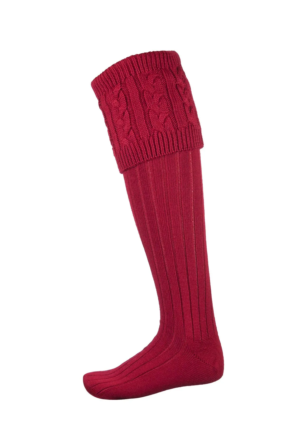 Ladies Cable Knit Socks