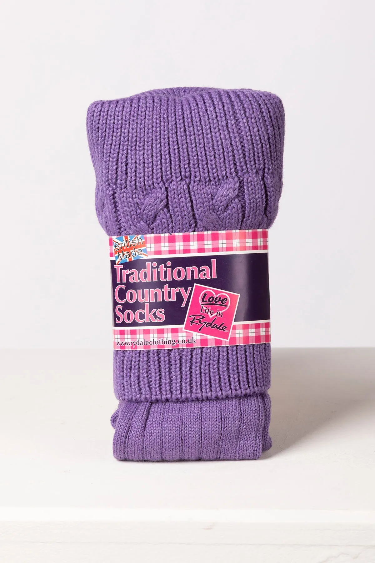 Ladies Cable Knit Socks