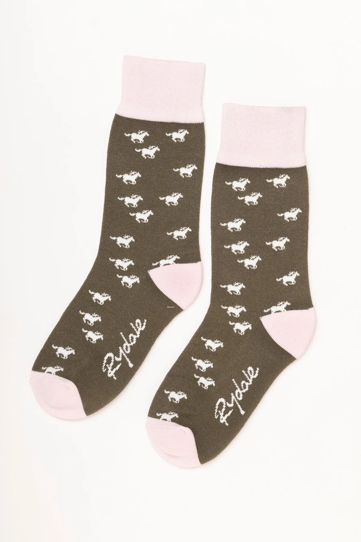 Ladies Galloping Horse Ankle Socks