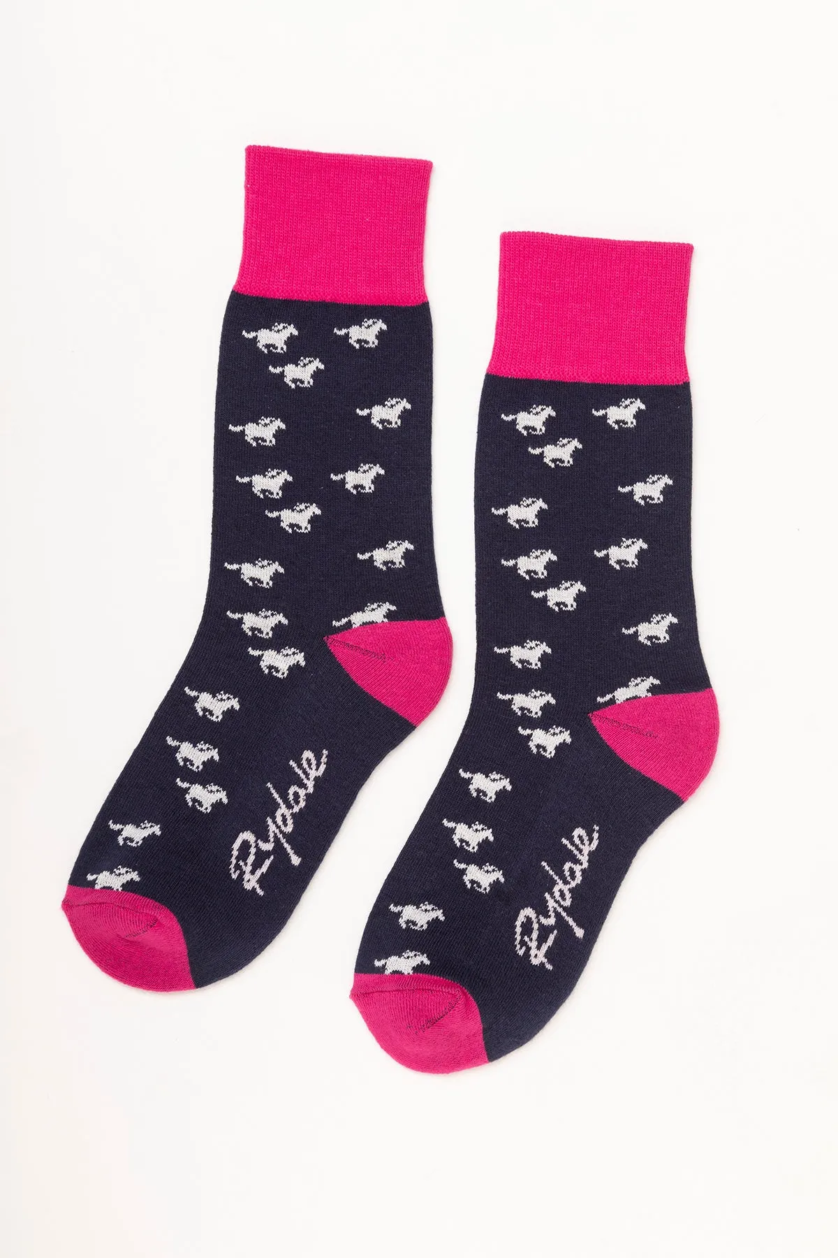 Ladies Galloping Horse Ankle Socks