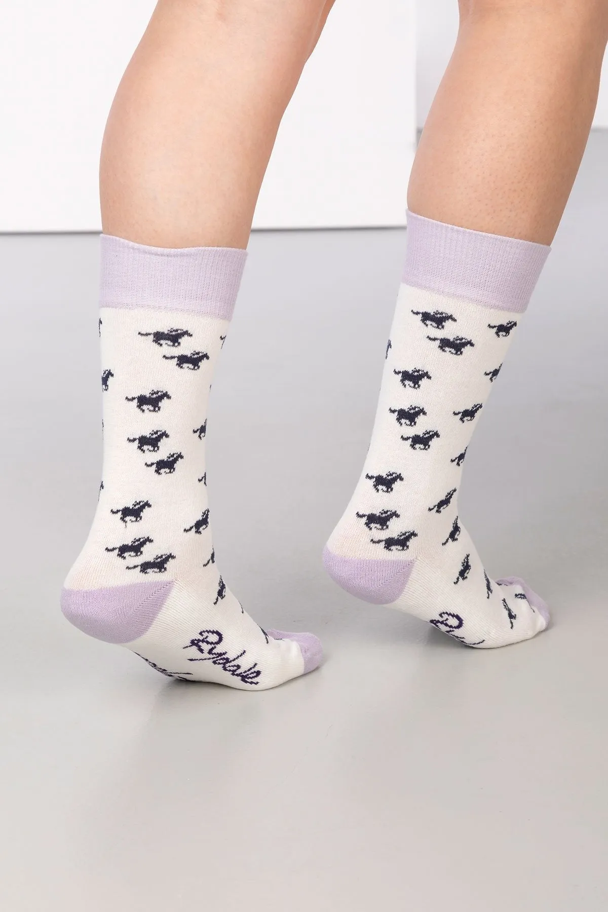 Ladies Galloping Horse Ankle Socks