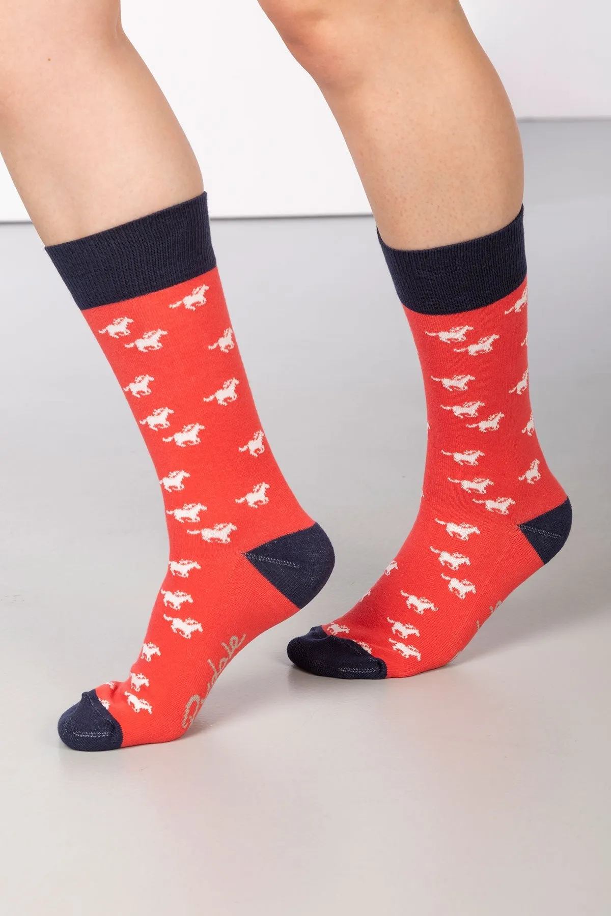 Ladies Galloping Horse Ankle Socks