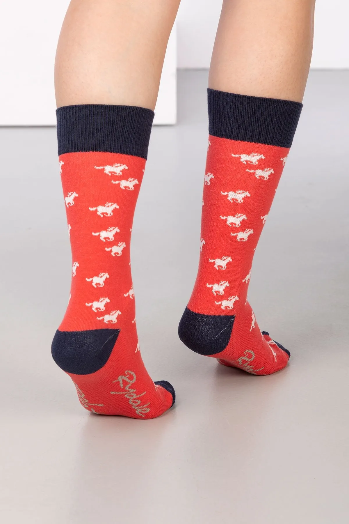 Ladies Galloping Horse Ankle Socks