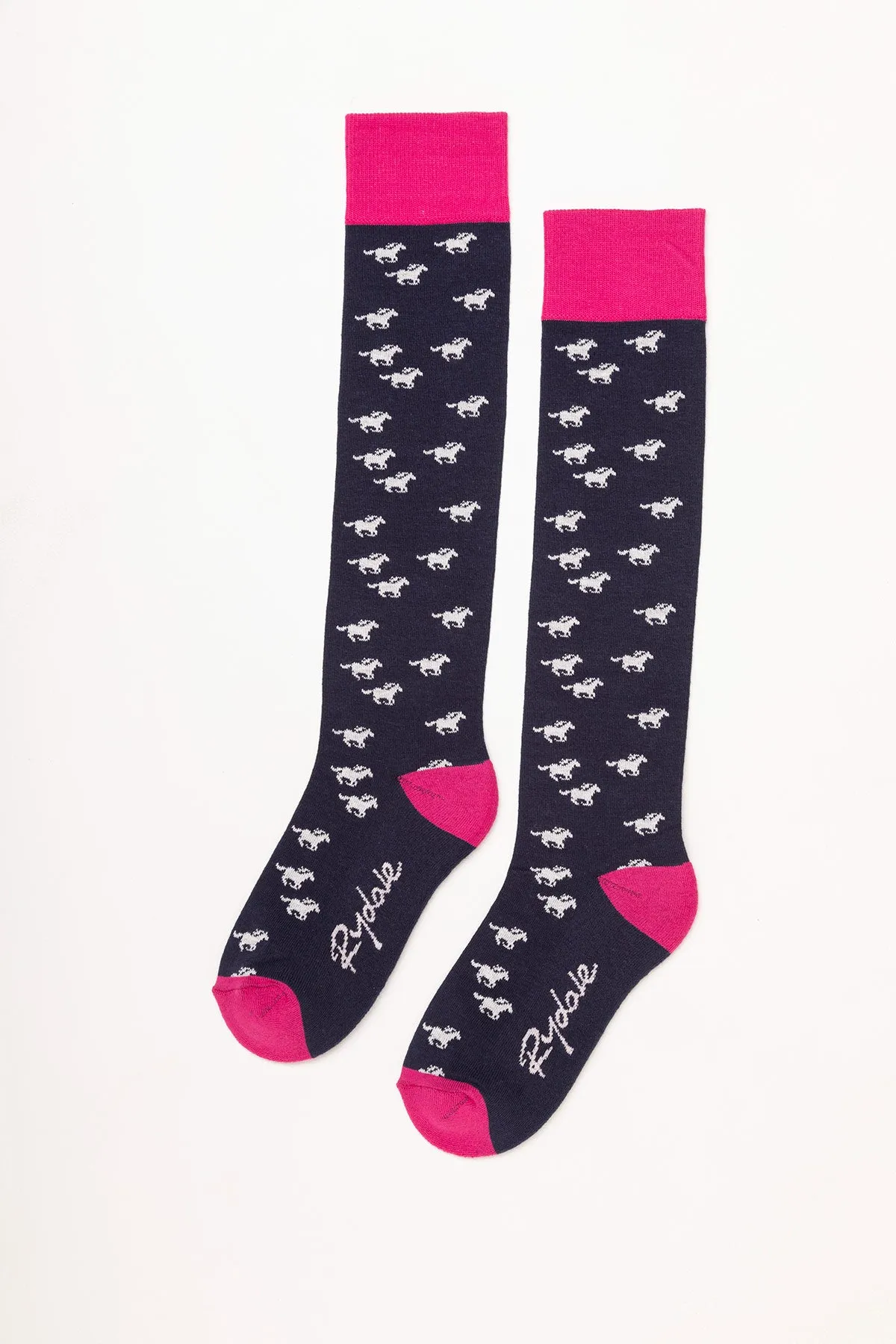 Ladies Galloping Horse Knee Length Socks