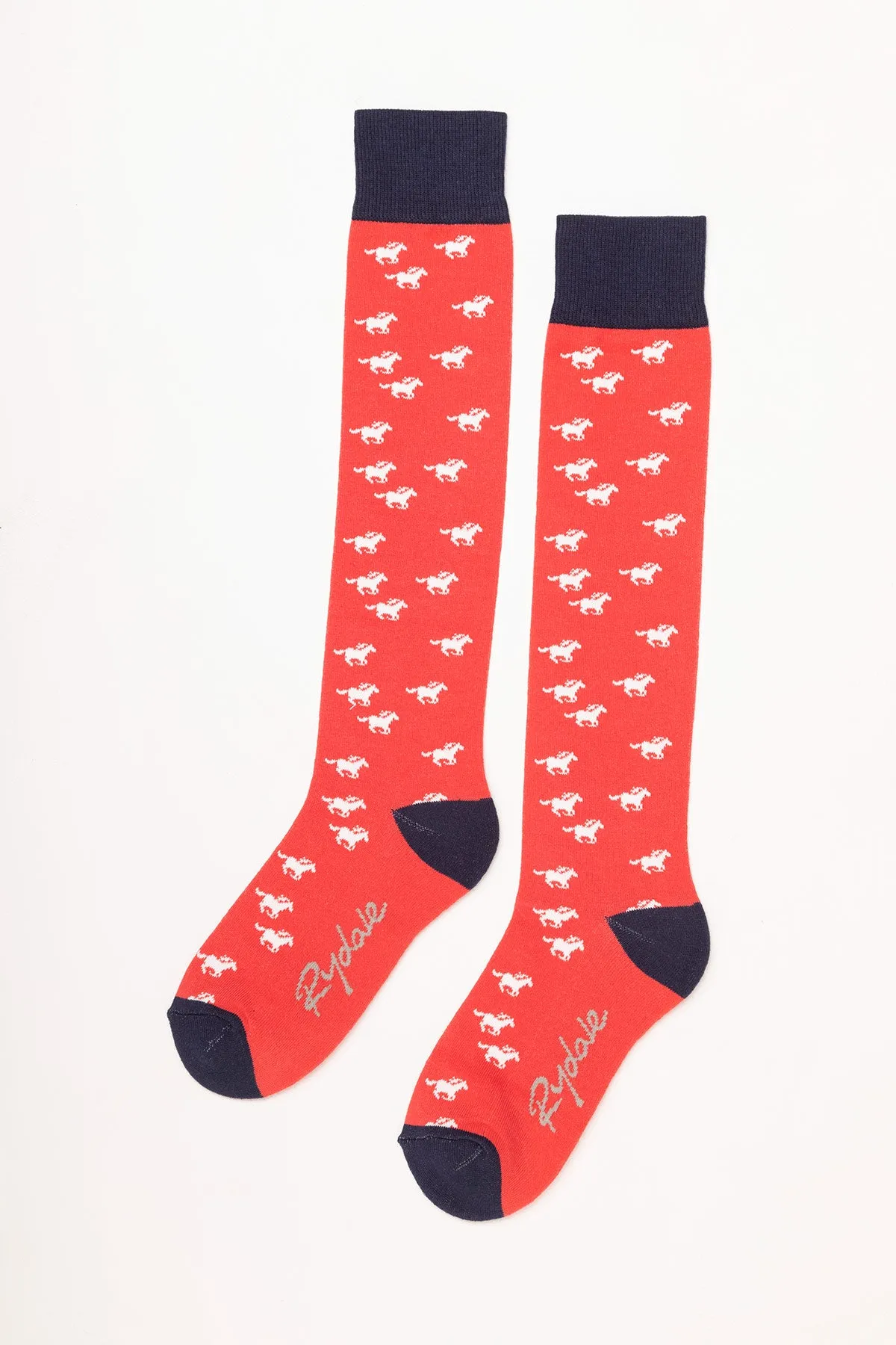 Ladies Galloping Horse Knee Length Socks