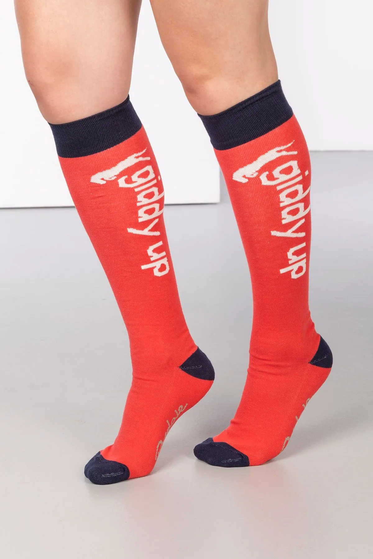 Ladies Giddy Up Knee Length Socks