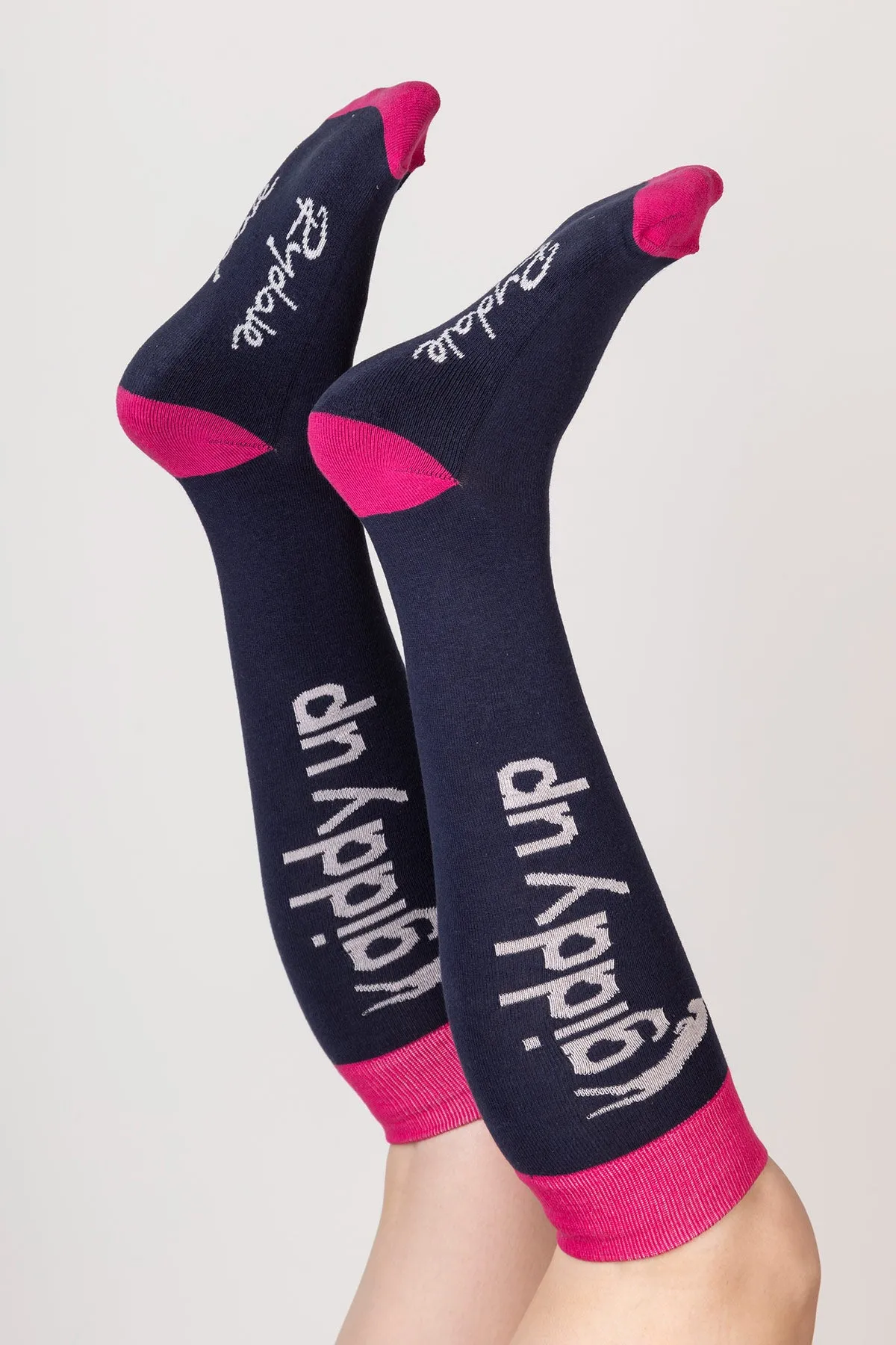 Ladies Giddy Up Knee Length Socks