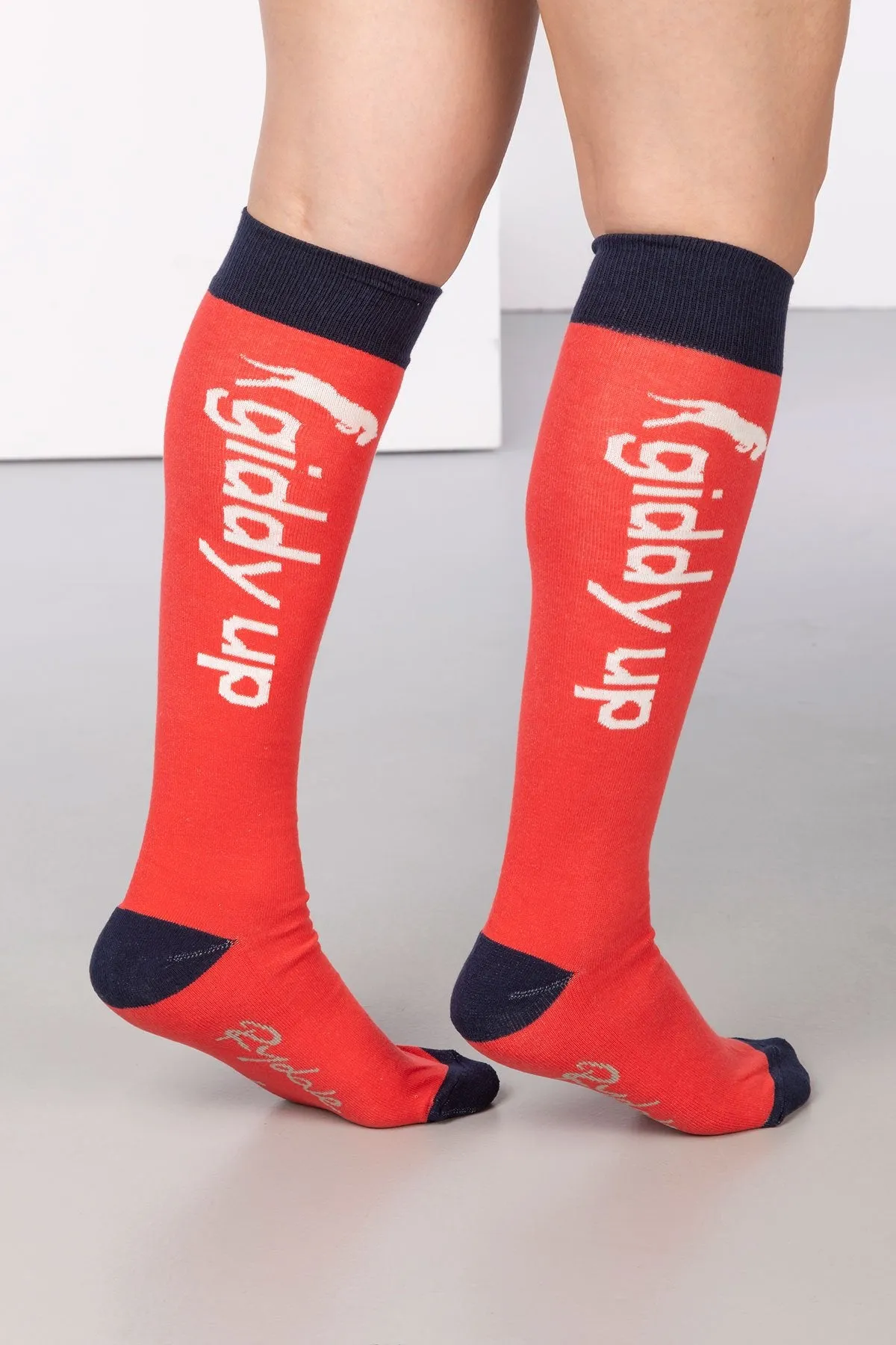 Ladies Giddy Up Knee Length Socks