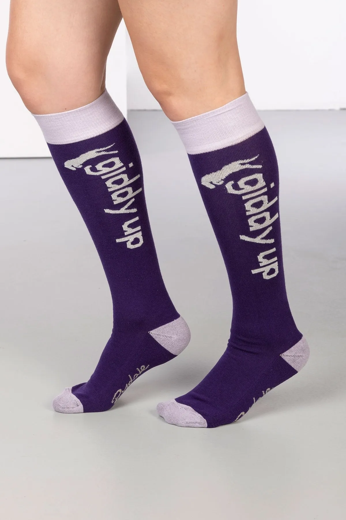 Ladies Giddy Up Knee Length Socks