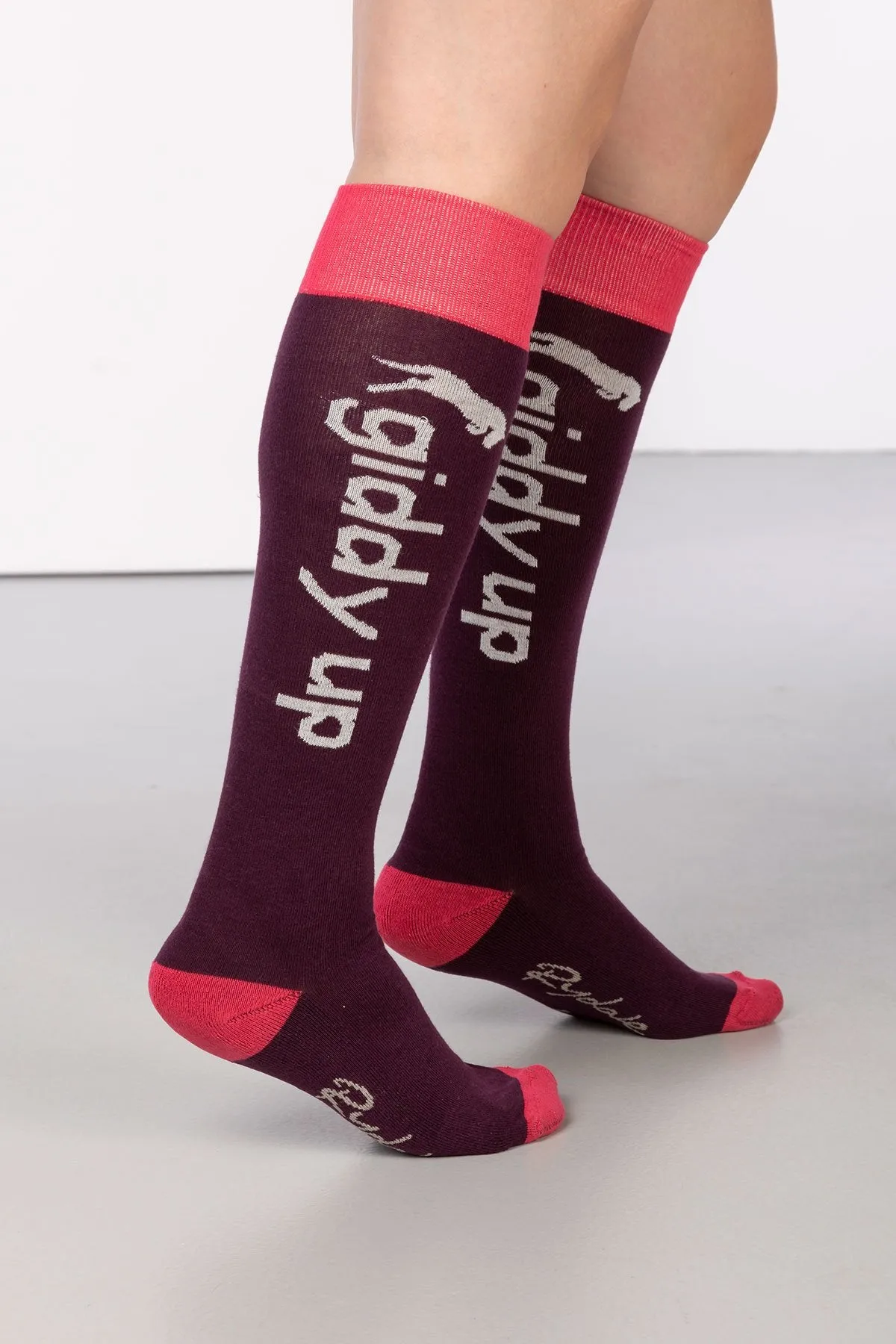 Ladies Giddy Up Knee Length Socks