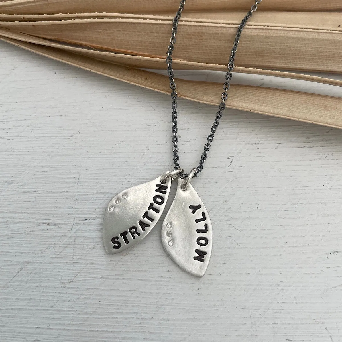 Little Leaf Tag Necklace