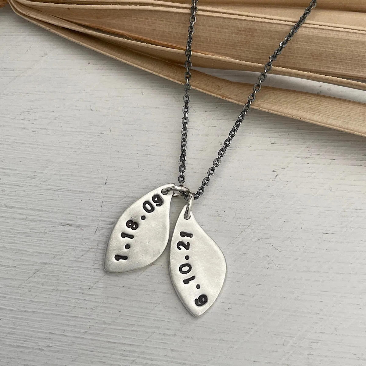 Little Leaf Tag Necklace