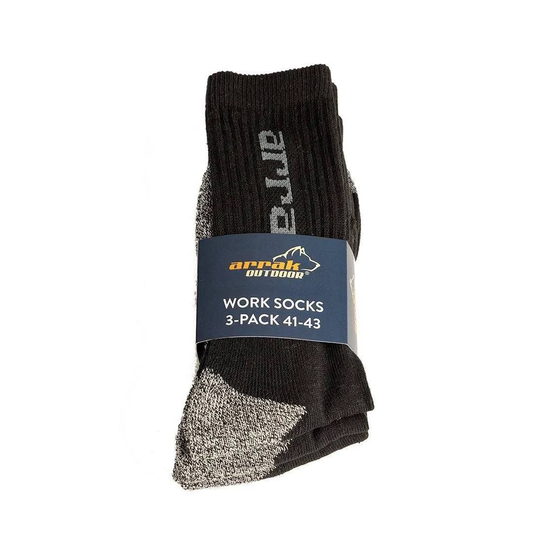 Long Life Work Sock 3-pack (Black)