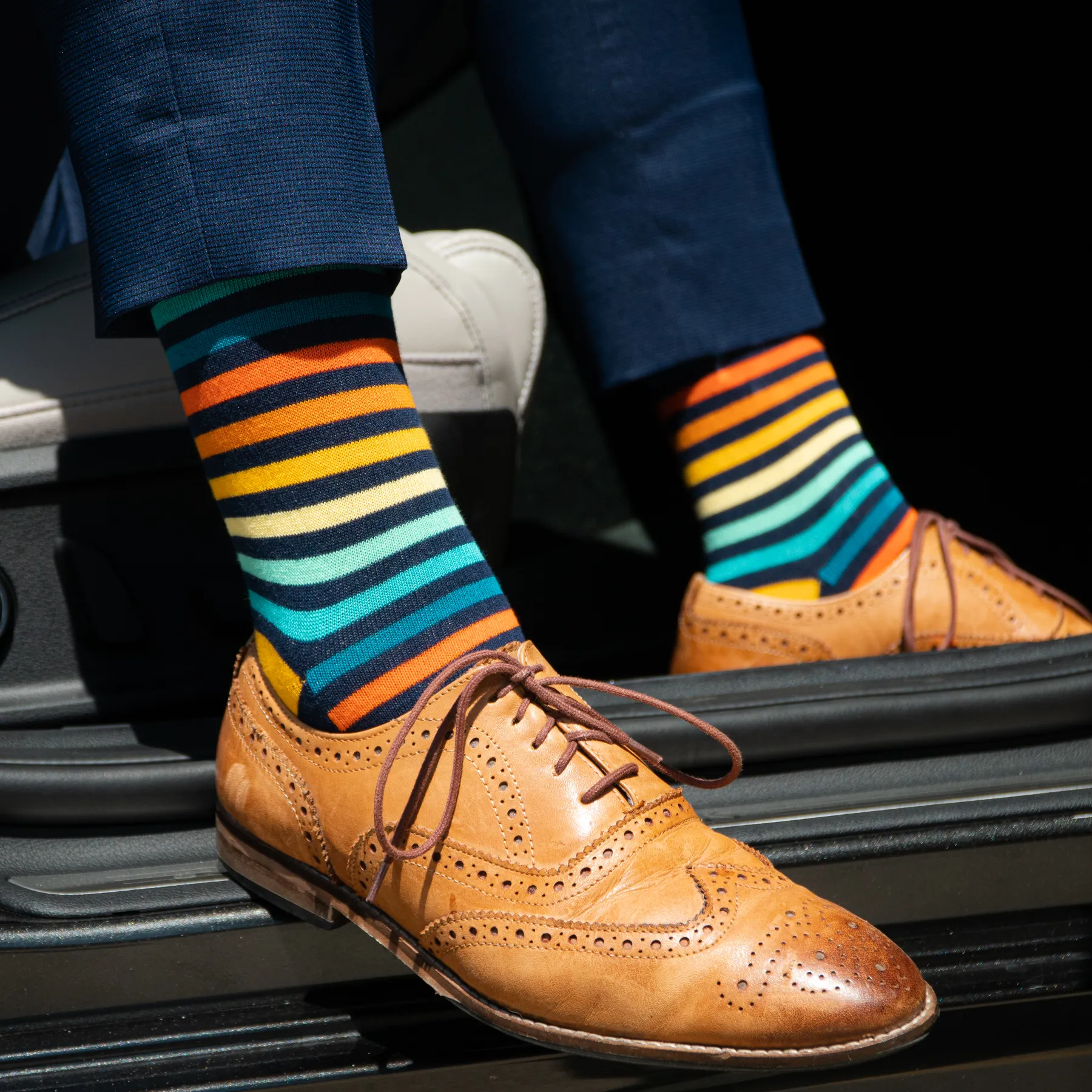 Men's Striped Dress Socks