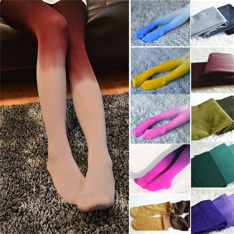 Ombre Velvet Tights