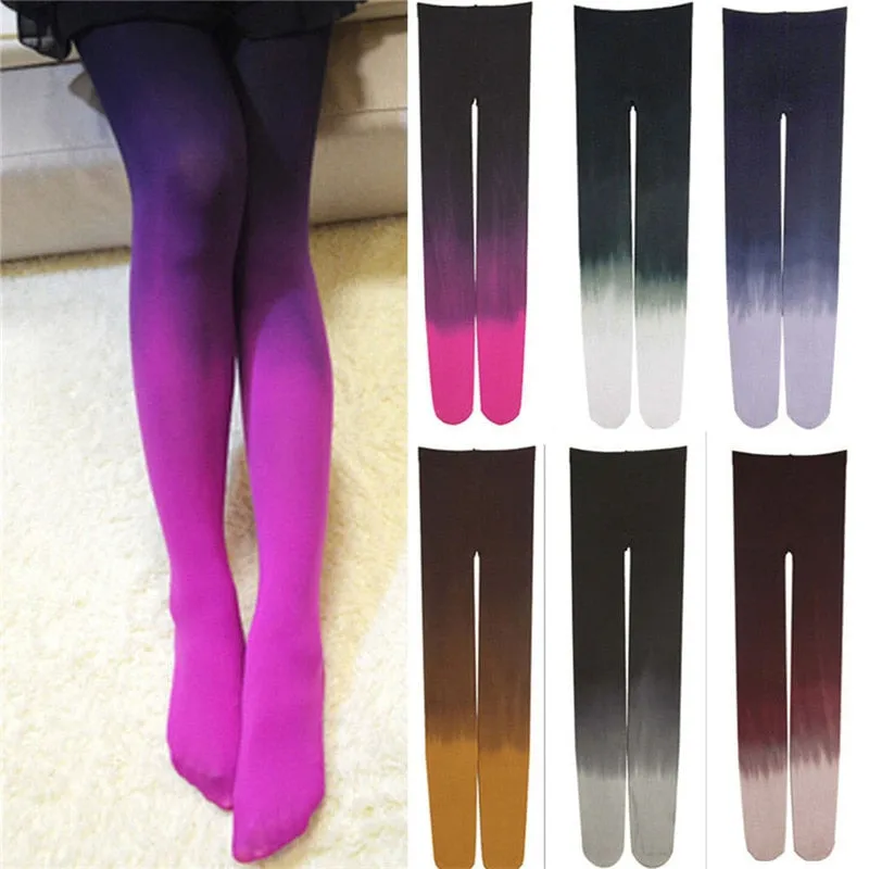 Ombre Velvet Tights