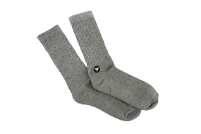 PATCH SOCK HEATHER GRAY