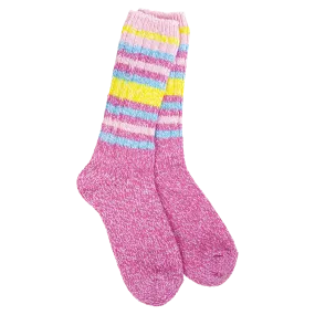 Ragg Crew Socks - Ibis Rose Stripe