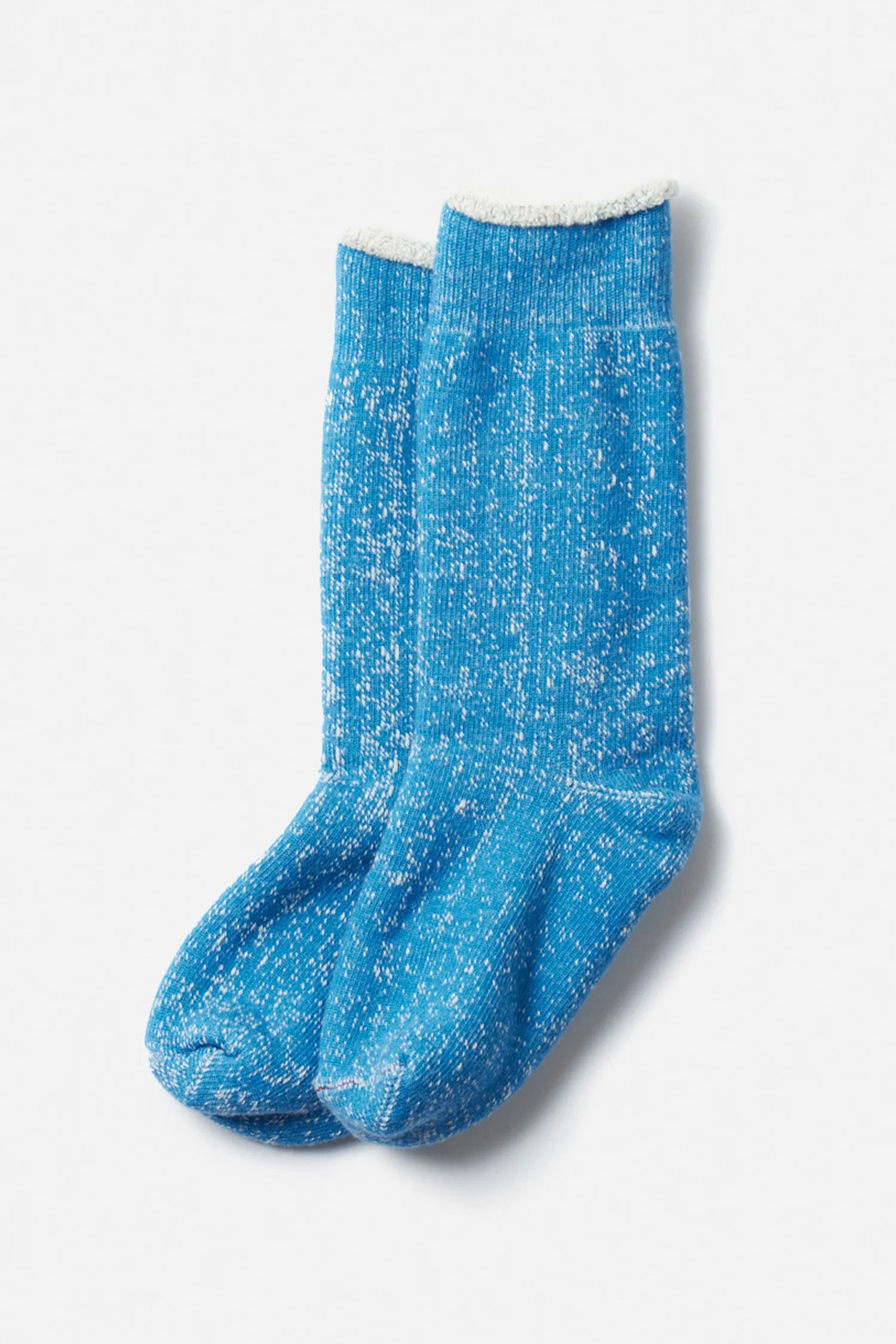 RoToTo Double Face Crew Socks / Blue