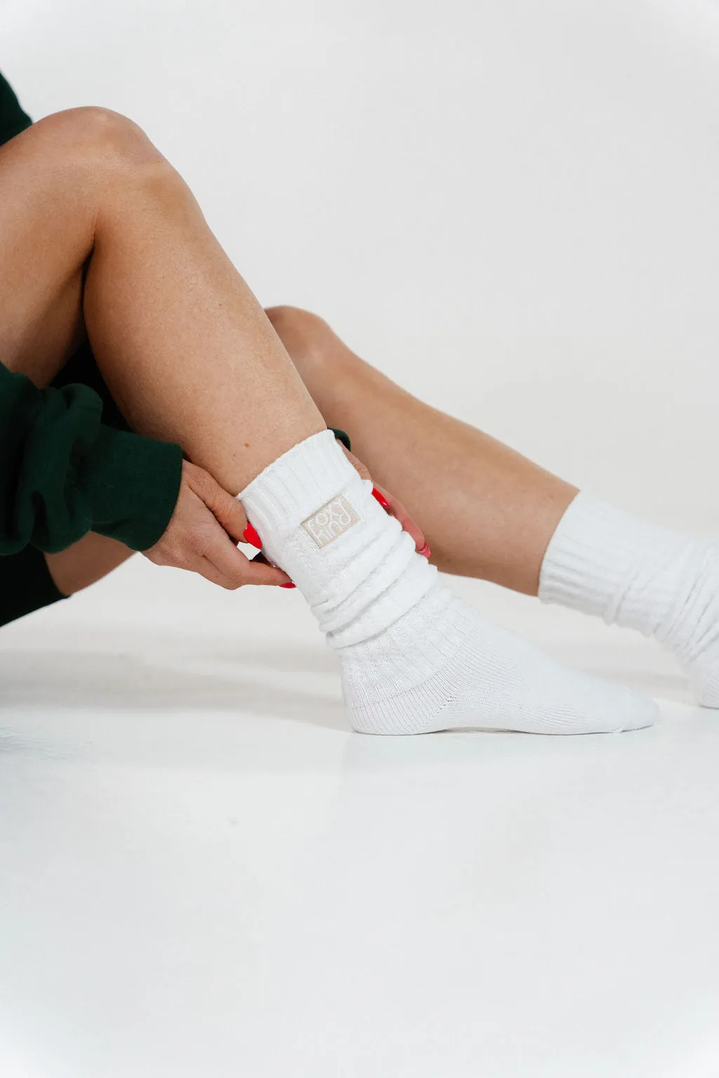 Scrunch Sock White