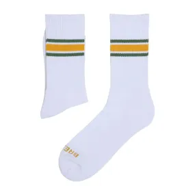 Socks | White, Army Green & Mustard