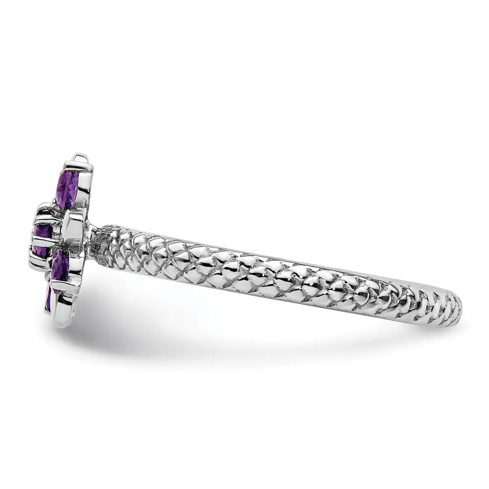 Stackable Expressions Amethyst Ring in Sterling Silver