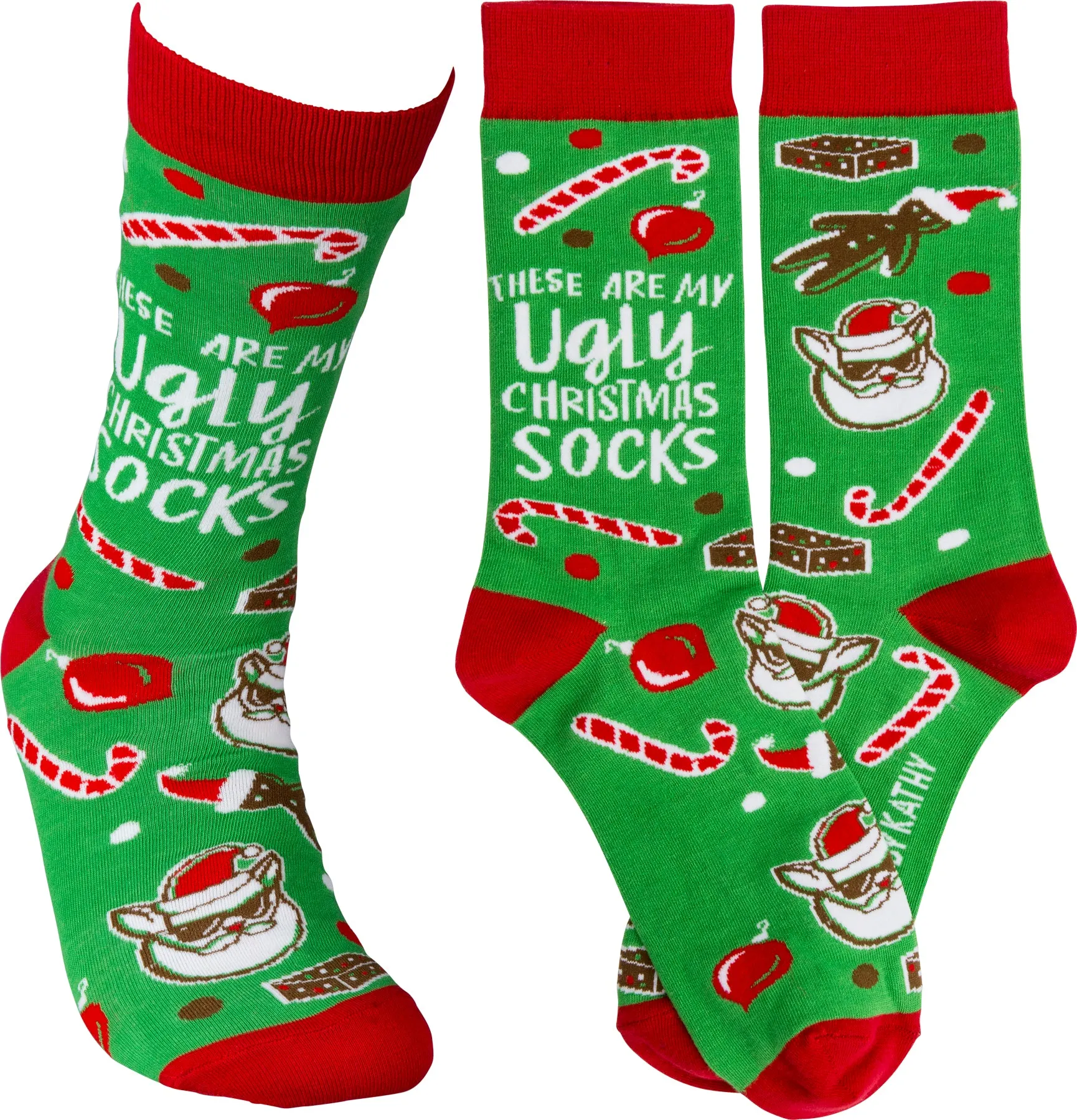 These Are My Ugly Christmas Socks