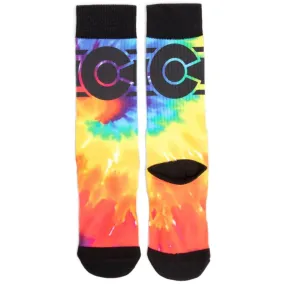 Tie Dye Colorado Flag Socks