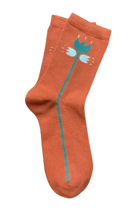 Tightology Cotton Socks - Maude Paprika