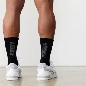 Vanquish Black Back Logo Organic Socks