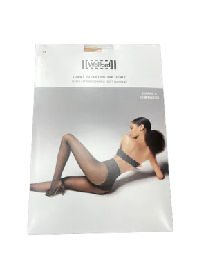 Wolford Luxury Nude Tummy 20 Control Top Tights UK XS