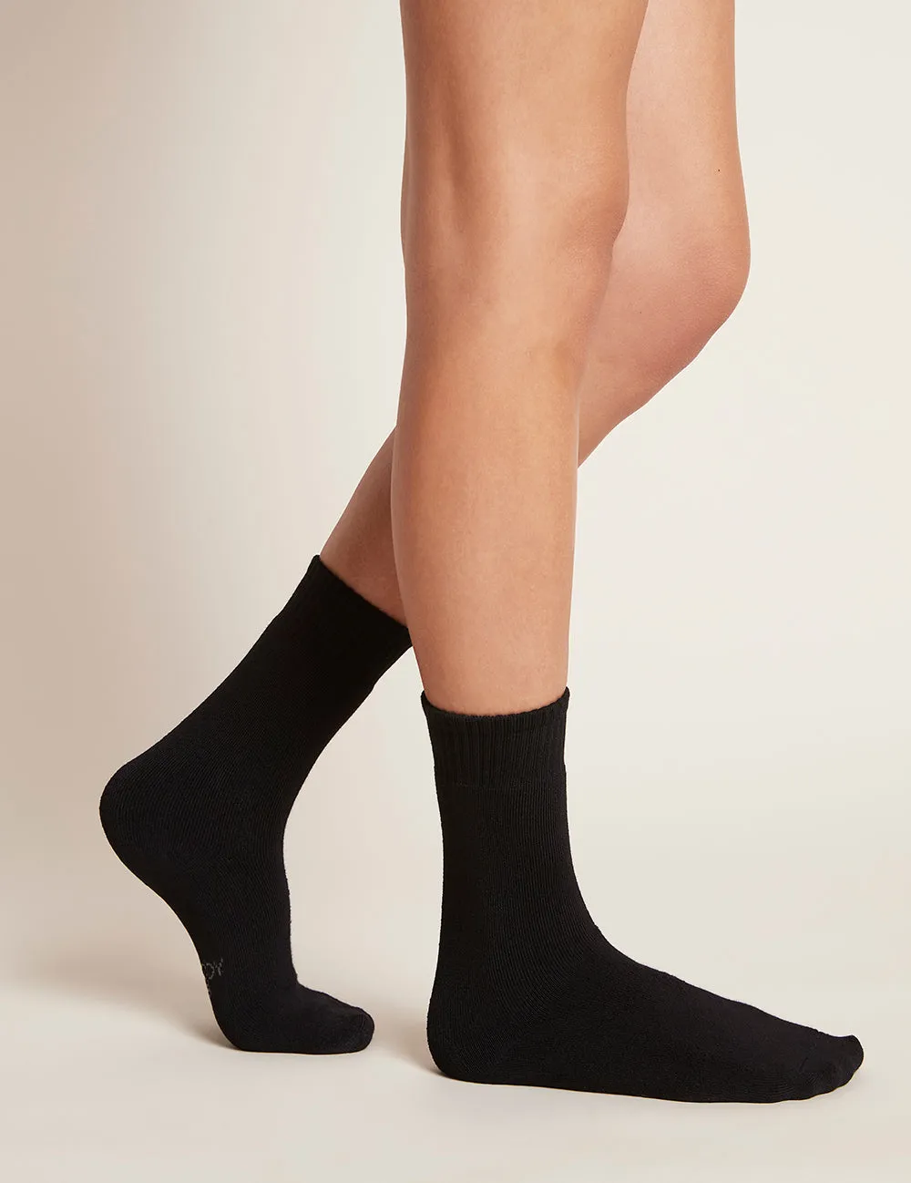 Women's Crew Boot Socks - Black