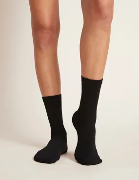 Women's Everyday Crew Socks - Black