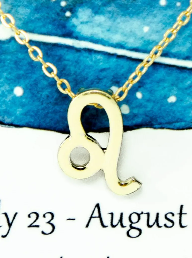 Zodiac Leo Astrological Necklace