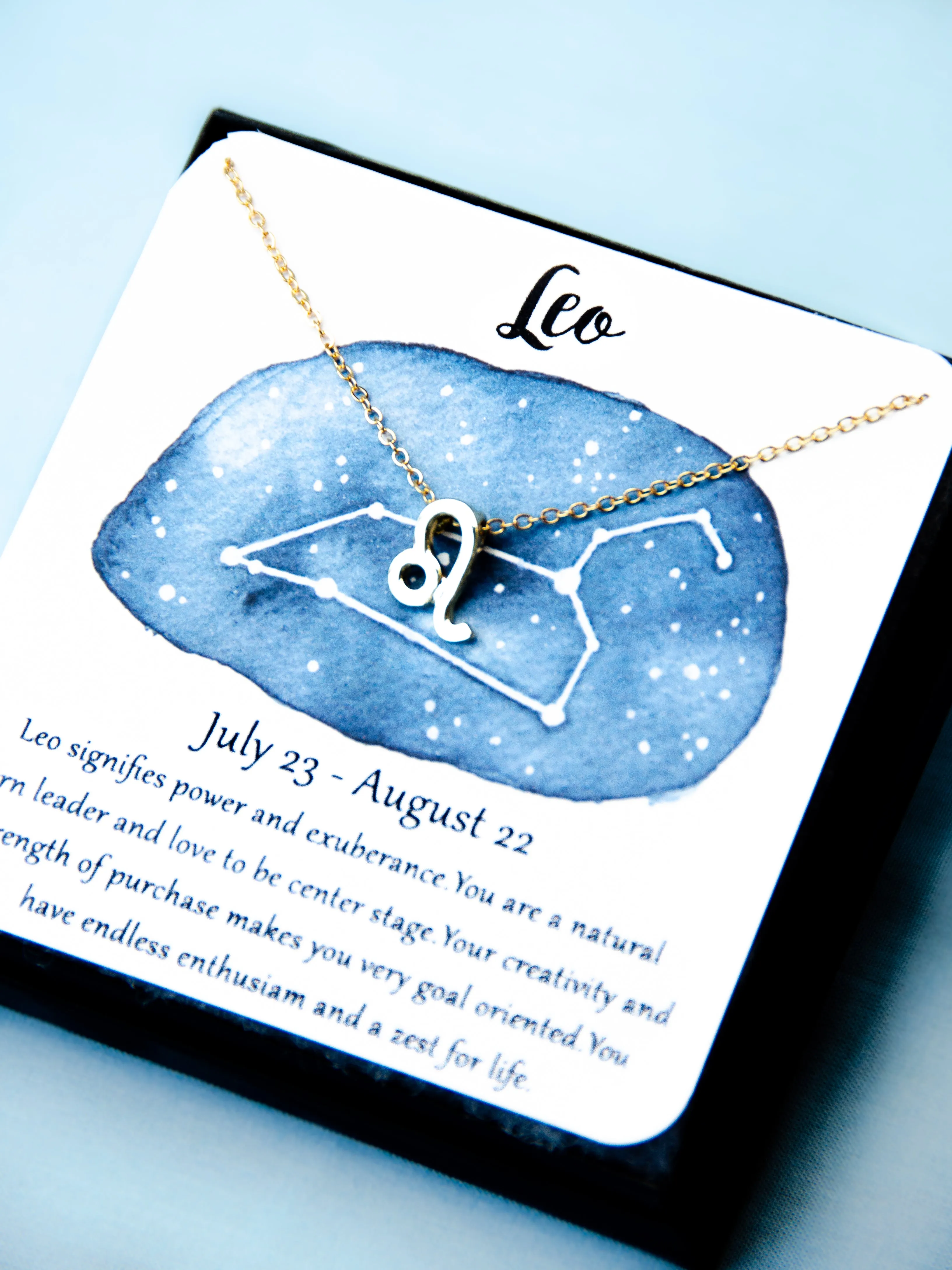 Zodiac Leo Astrological Necklace